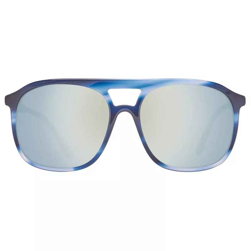 HELLY HANSEN HH5019-C03-55 Men's Polarized Sport Sunglasses - Black Frame, Grey Lens, 55/17/140 mm