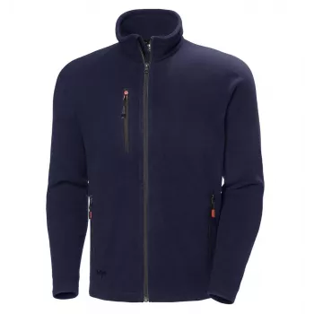 Helly Hansen Oxford Navy Men's Fleece Jacket - 300 g/m² Heavyweight, Full-Zip, Size L