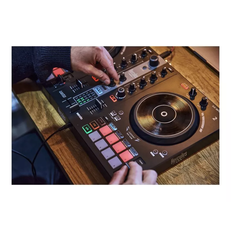 Hercules DJ Essentials Kit with DJControl Inpulse 200, DJMonitor 32 Speakers, and HDP DJ45 Headphones