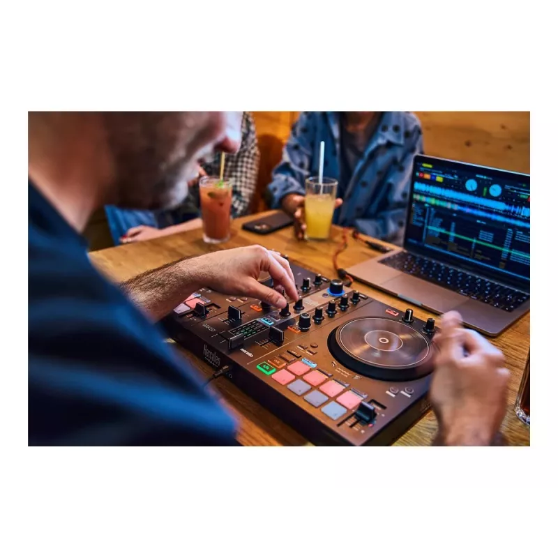 Hercules DJ Essentials Kit with DJControl Inpulse 200, DJMonitor 32 Speakers, and HDP DJ45 Headphones