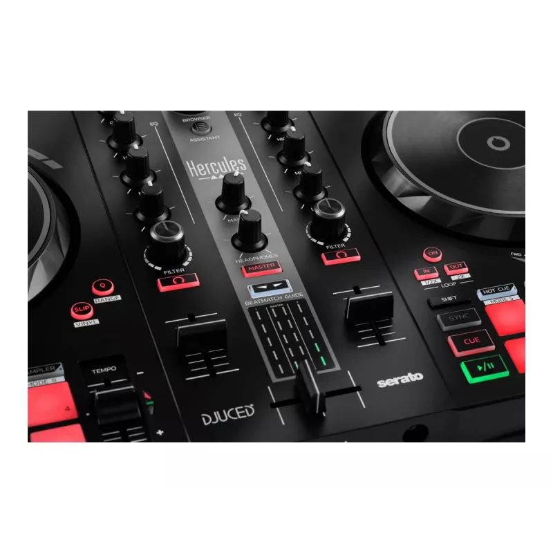 Hercules DJ Essentials Kit with DJControl Inpulse 200, DJMonitor 32 Speakers, and HDP DJ45 Headphones