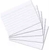 HERLITZ Index Cards DIN A8 Lined White 170g Wood-Free Blue Line 100 Pack