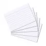 HERLITZ Index Cards DIN A8 Lined White 170g Wood-Free Blue Line 100 Pack