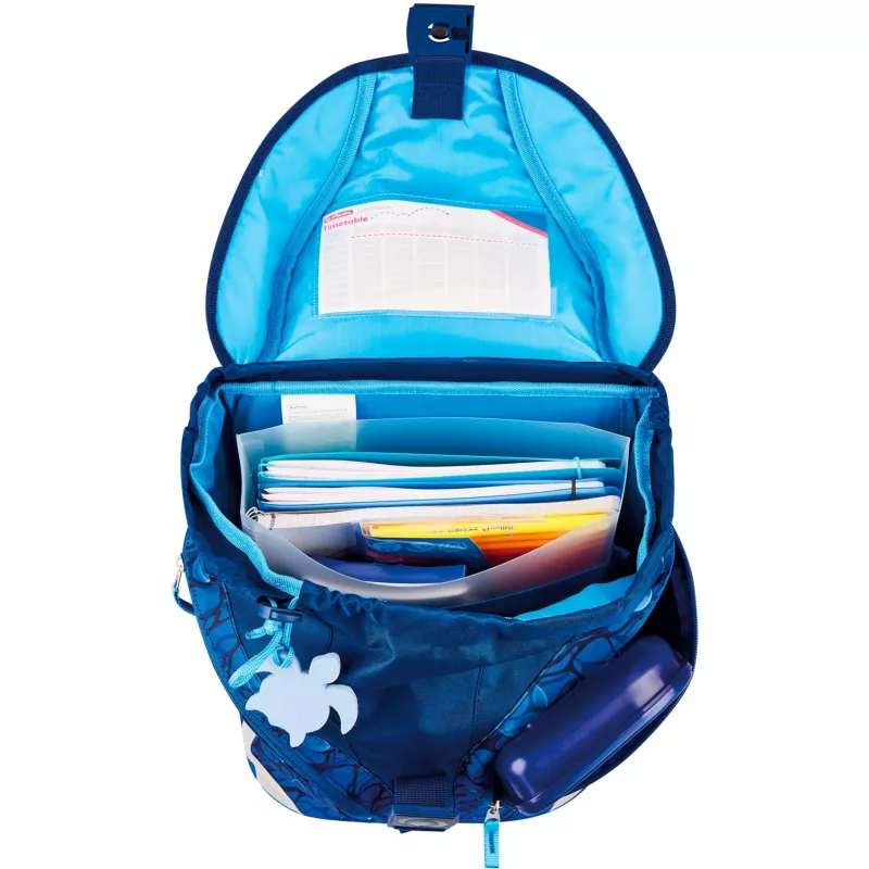 Herlitz Primary School Backpack SoftLight Plus GREENline Deep Sea