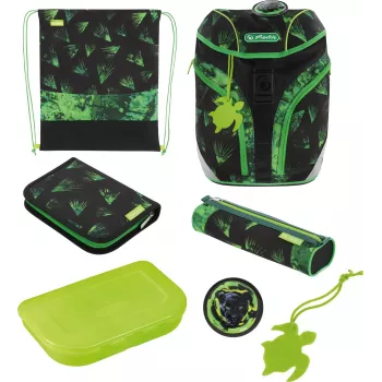 Herlitz Primary School Backpack SoftLight Plus Greenline Explorer