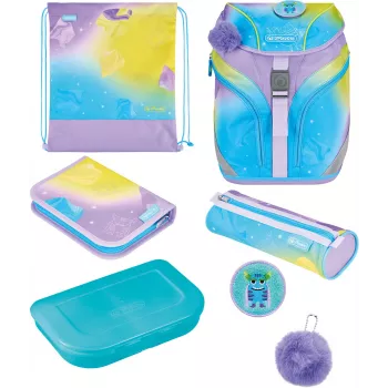 Herlitz SoftLight GREENline Little Monster Primary School Satchel 16L Green
