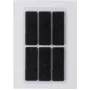 HERMA 15187 Self-Adhesive Rectangle Labels Black 100 x 150 mm, 6 Pack