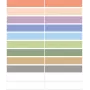 HERMA 15238 Rectangular Permanent Multicolor Self-Adhesive Labels 60 Pack