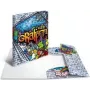 HERMA Graffiti Elastic Corner Folder A4 Polypropylene with 3 Inner Flaps, Multicolour, 1 Piece (19237)