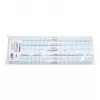HERMA Self-Adhesive Book Protection Film, Transparent Glossy PP, 400 mm x 1 m, Grid Lines 7001