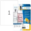 HERMA Special Glossy Transparent A4 Self-Adhesive Polyester Film Labels, 25 Sheets