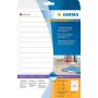 HERMA Special Permanent Self-Adhesive Matte Opaque File Labels, Paper, White, 192 x 16.9 mm, 400 Labels (25 Sheets x 16) (5118)