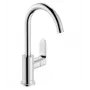 HG Rebris S Basin Mixer 210 Swivel Spout Pop-Up Chrome