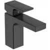 HG Vernis Shape - 100 Washbasin Faucet with Lift, Black