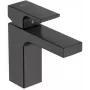 HG Vernis Shape - 100 Washbasin Faucet with Lift, Black