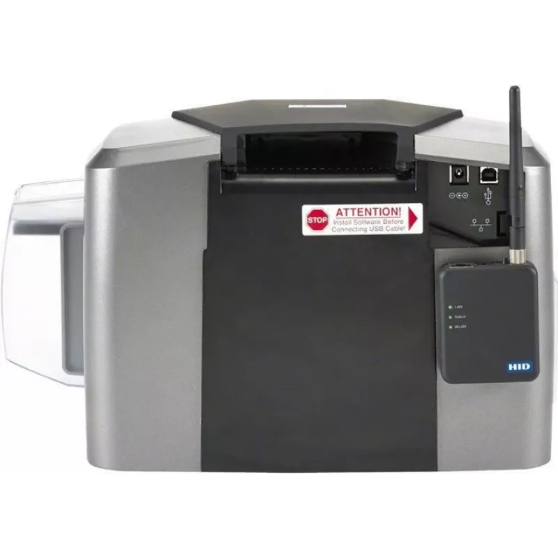 HID Fargo DTC 1250E Single-Sided Card Printer - Dye-Sublimation/Resin Thermal Transfer - CR-80 (85.6 x 54 mm) - USB 2.0