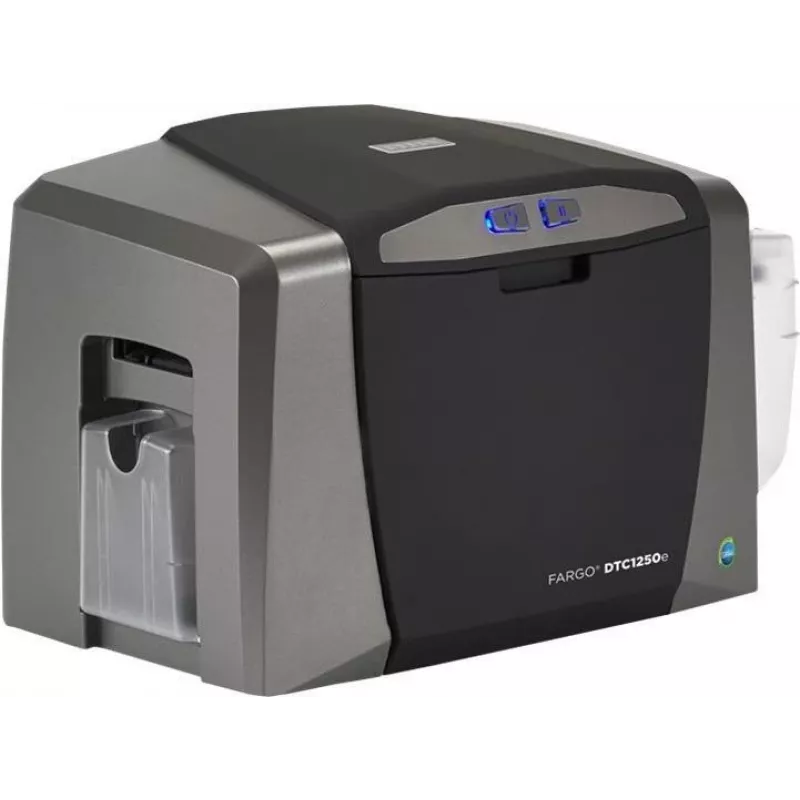 HID Fargo DTC 1250E Single-Sided Card Printer - Dye-Sublimation/Resin Thermal Transfer - CR-80 (85.6 x 54 mm) - USB 2.0