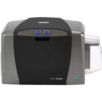 HID Fargo DTC 1250E Single-Sided Card Printer - Dye-Sublimation/Resin Thermal Transfer - CR-80 (85.6 x 54 mm) - USB 2.0