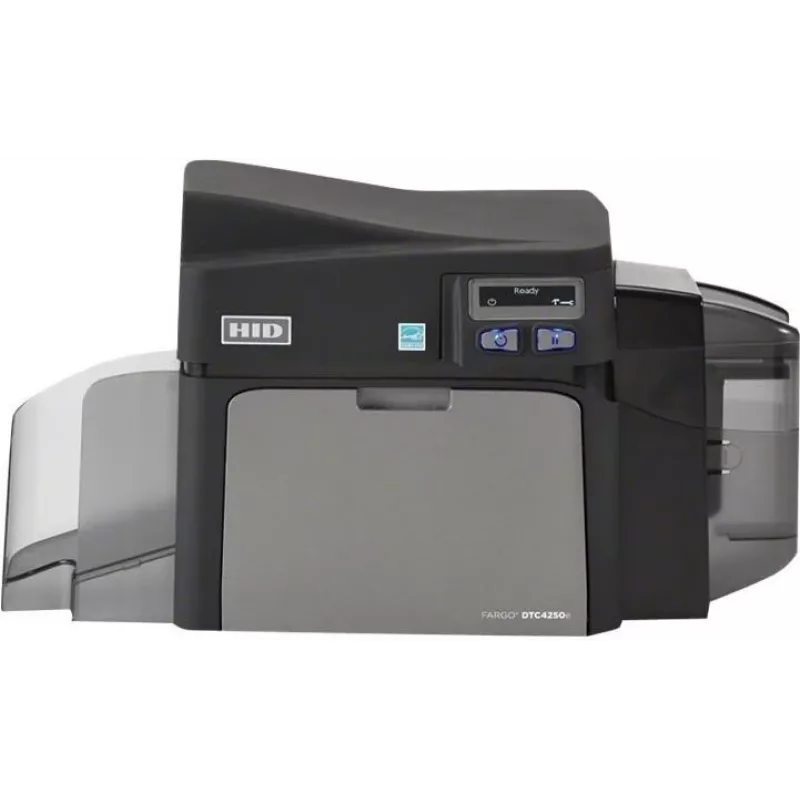 HID Fargo DTC4250e Single-Sided Plastic Card Printer with Dye Sublimation, CR-80, USB & Ethernet