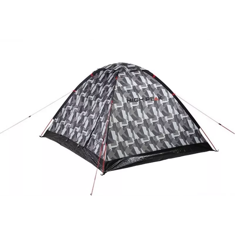 High Peak Beaver 3 Camouflage Dome Tent - 3 Person, Waterproof 2000mm, Fiberglass Poles