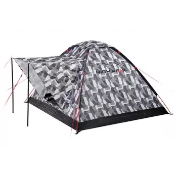 High Peak Beaver 3 Camouflage Dome Tent - 3 Person, Waterproof 2000mm, Fiberglass Poles
