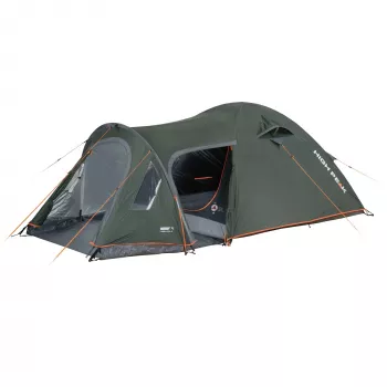 High Peak Kira 3.1 Dome Tent Dark Green/Grey with Tunnel Vestibule, Climate Protection 80