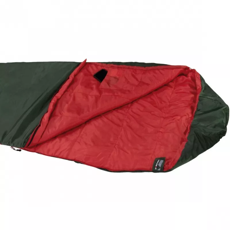 High Peak Lite Pak 800 Sleeping Bag (Green/Red)