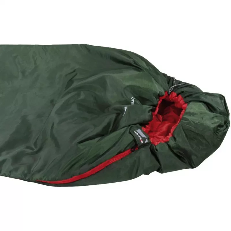 High Peak Lite Pak 800 Sleeping Bag (Green/Red)