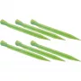 High Peak Plastic Tent Peg Glow Worm, 6 Pieces (Light Green, 20 cm)