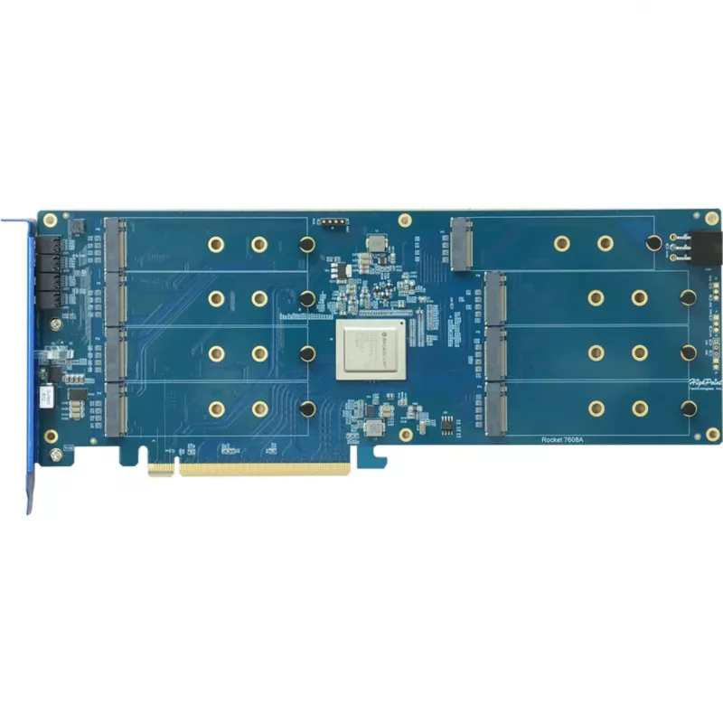 HighPoint Rocket 1608A PCIe Gen5 x16 to 8-M.2 NVMe Switch Adapter Card