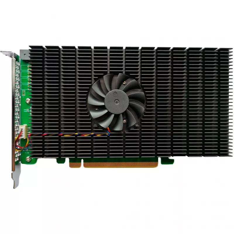 HighPoint SSD7505 PCIe 4.0 NVMe RAID Controller - 5x M.2 SSD, Up to 28,000 MB/s