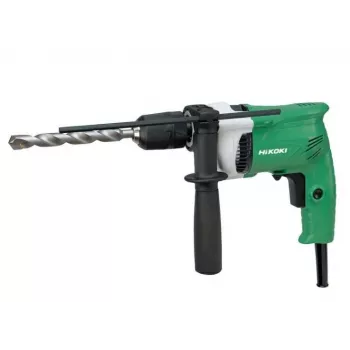 HiKOKI DV16VSSWUZ 600W Corded Impact Drill with Keyed Chuck, Variable Speed, Reverse, Auxiliary Handle and Depth Gauge