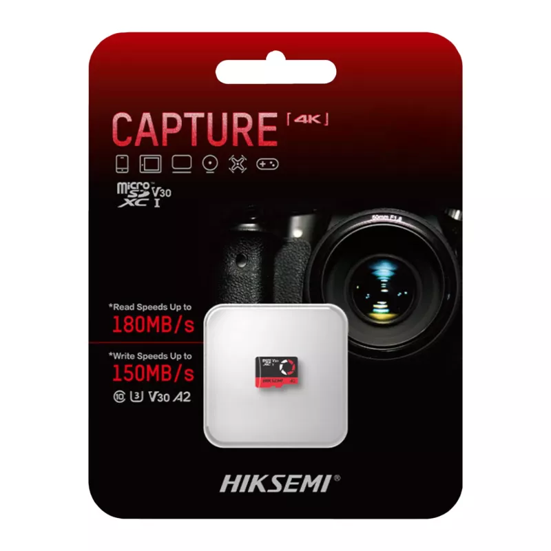 Hiksemi Capture V30 256GB MicroSDXC Memory Card (Without Adapter)