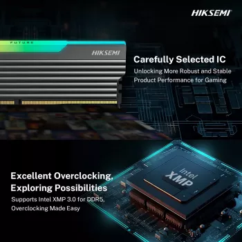 HIKSEMI Future RGB 16GB Kit (2x8GB) 3600MHz DDR4 Desktop Gaming Memory Black