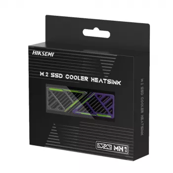 Hiksemi M.2 SSD Cooler Heatsink MH1 - Aluminum Alloy Passive Radiator with Copper Heat Pipe for NVMe 2280, Black