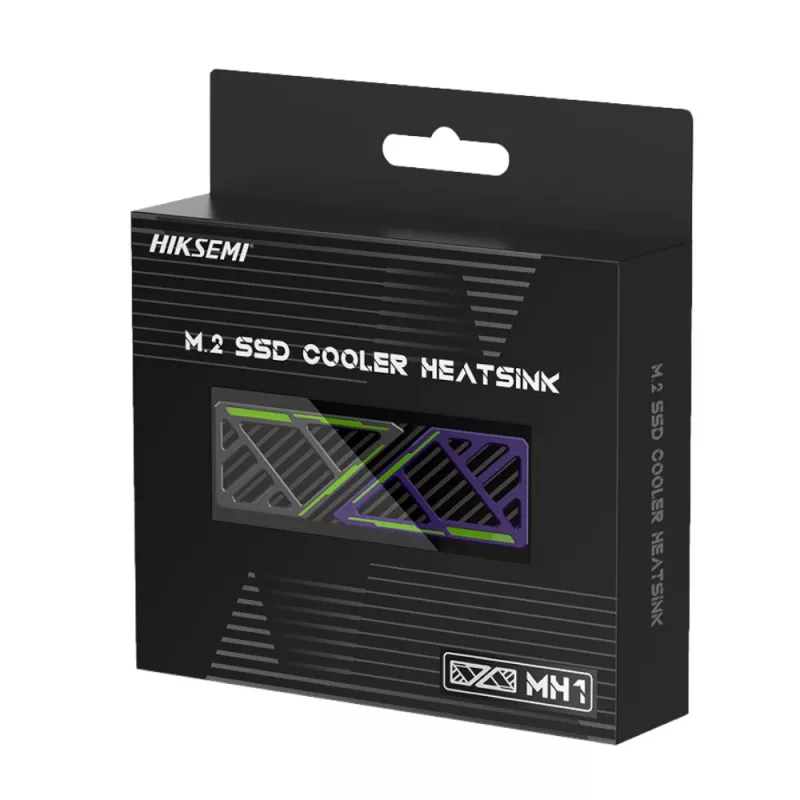 Hiksemi M.2 SSD Cooler Heatsink MH1 - Aluminum Alloy Passive Radiator with Copper Heat Pipe for NVMe 2280, Black