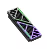 Hiksemi M.2 SSD Cooler Heatsink MH1 - Aluminum Alloy Passive Radiator with Copper Heat Pipe for NVMe 2280, Black