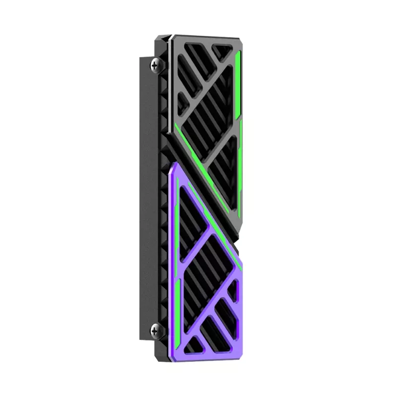 Hiksemi M.2 SSD Cooler Heatsink MH1 - Aluminum Alloy Passive Radiator with Copper Heat Pipe for NVMe 2280, Black