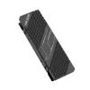 Hiksemi MH2 M.2 NVMe SSD Heatsink, Aluminum Alloy Passive Cooler with Dual Thermal Pads, Tool-free Clip-on Design, Black