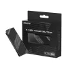 Hiksemi MH2 M.2 NVMe SSD Heatsink, Aluminum Alloy Passive Cooler with Dual Thermal Pads, Tool-free Clip-on Design, Black