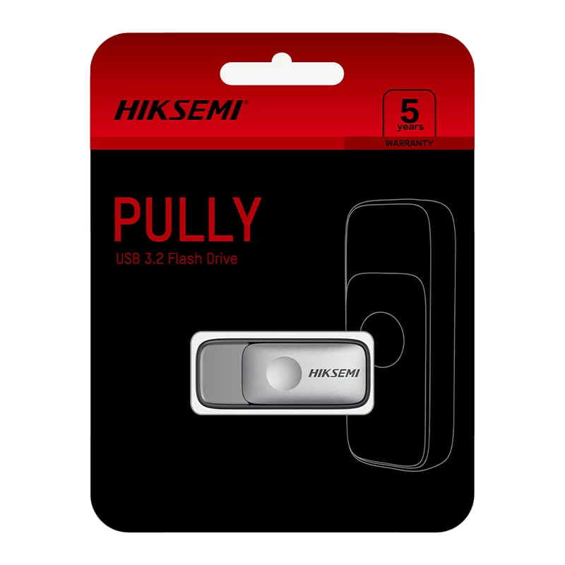 HIKSEMI Pully 32GB USB 3.2 Gen 1 Flash Drive USB-A Retractable Black