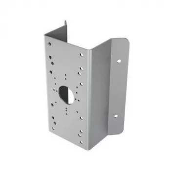 Hikvision DS-1276ZJ-SUS Corner Mount for Dome Cameras, Stainless Steel, Indoor/Outdoor, White/Silver
