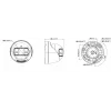 Hikvision DS-2CD1383G2P-LIUF/SL 8 MP Smart Hybrid Light Turret IP Camera with Two-Way Audio, 2.0mm Lens