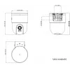 Hikvision DS-2CD1F47G3H-LIUF/SX 4MP Fixed Dome Network Camera with Built-in Microphone, 2.8mm Lens, IP67, IK10, PoE
