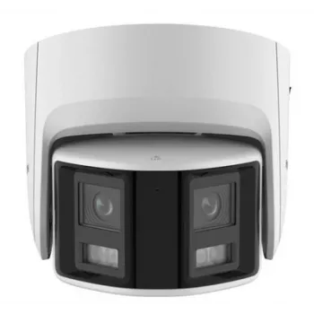 Hikvision DS-2CD2346G2P-ISU/SL 4 MP AcuSense Turret Network Camera with Strobe Light and Audio Alarm, 2.8mm Lens, IP67, PoE