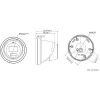 Hikvision DS-2CD2366G2H-IU 2.8mm 6MP AcuSense Turret IP Camera Black