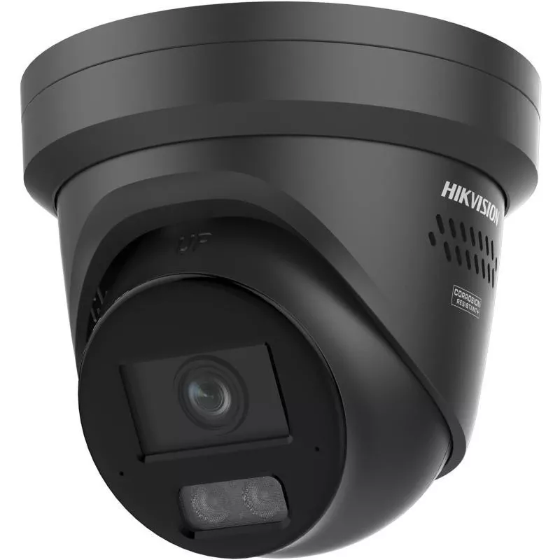 Hikvision DS-2CD2367G3-LIS2UY/SRB 6MP AcuSense Turret Network Camera, 2.8mm, Black