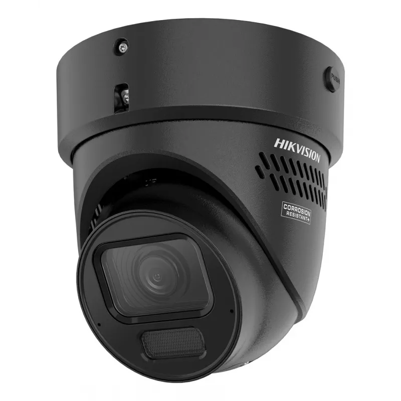 Hikvision DS-2CD2H67G3-LIZS2UY/SL(2.8-12mm)BLK 6MP Turret IP Camera with AcuSense, Motorized Lens, PoE