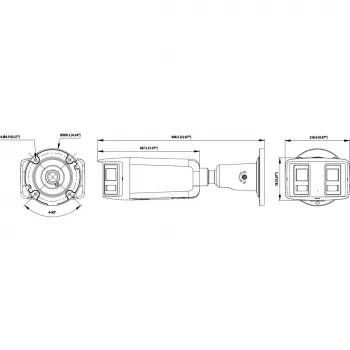 Hikvision DS-2CD2T167G3P-LIS2UY/SL(180°) 16MP Panoramic IP Camera - ColorVu AcuSense