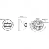 Hikvision DS-2CE72KF3TP-DLS(180°) 3K Turret CCTV Camera with 2.8mm Lens, 100° FOV, White Light, IP67, 12VDC